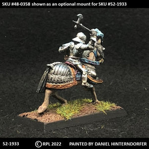 52-1933:  Imperial Knight, Mounted, with Sallet [rider only]