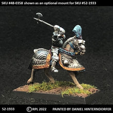 Load image into Gallery viewer, 52-1933:  Imperial Knight, Mounted, with Sallet [rider only]

