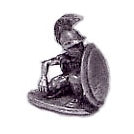 Load image into Gallery viewer, 52-2005:  Hoplite, Plumed Helmet, Receiving Charge
