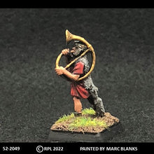Load image into Gallery viewer, 52-2049:  Hoplite Musician with Horn, Wearing Fur
