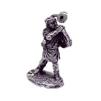 Load image into Gallery viewer, 52-2049:  Hoplite Musician with Horn, Wearing Fur
