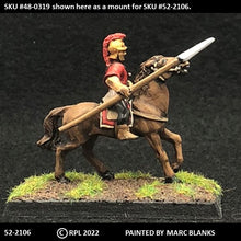 Load image into Gallery viewer, 52-2106:  Hoplite Cavalryman, Short Plumed Helmet [rider only]
