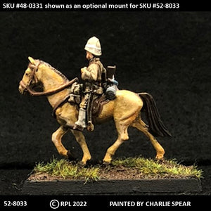 52-8033:  British Cavalry Officer with Sword, in Sun Helmet