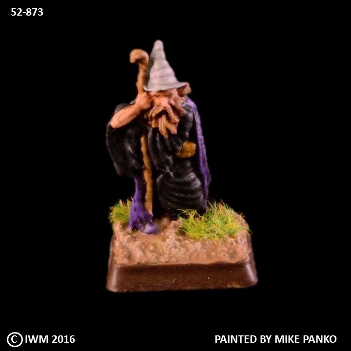 52-0533:  Sorcerer with Staff, Ragged Robes