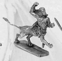 Load image into Gallery viewer, 53-0038:  Lion Centaur with Weapon Raised

