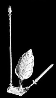 97-1101:  Elf Equipment I Water Lily Pattern (Sword/Spear/Shield)  [x12]