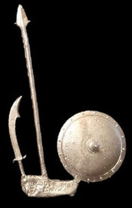 97-1132:  Goblin Equipment II (Sword, Spear, Shield)  Med Border [x12 sets of equipment]