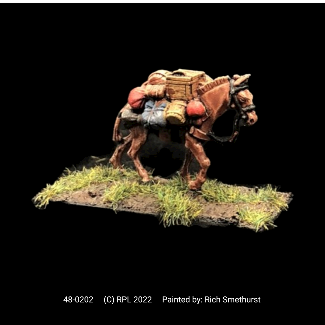 48-0202:  Pack Mule, Shield on Left Side