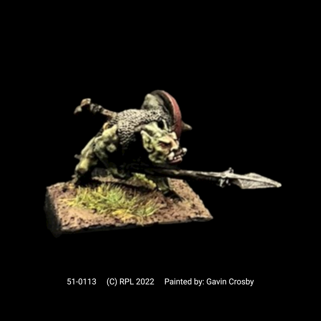 51-0113:  Orc Warrior with Spear Lowered II