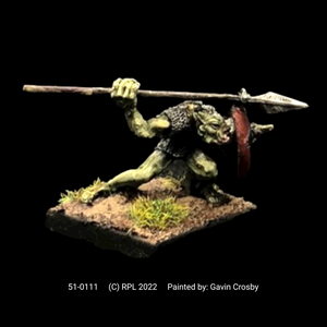 51-0111:  Orc Warrior with Spear Overhead