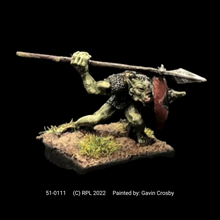 Load image into Gallery viewer, 51-0111:  Orc Warrior with Spear Overhead
