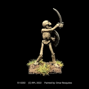 51-0202:  Unarmored Skeleton with Sword and Shield II