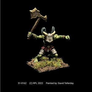 51-0162:  Orc Warlord Gaxken LukcokVich, with Trbo the Axe