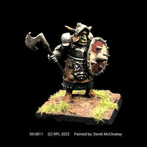 50-0811:  Armored Ogre with Axe and Shield